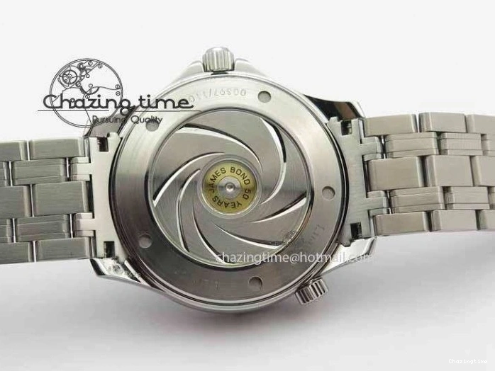 1228 Seamaster 300M 007 SS MK 1:1 Best Edition Black 007 Dial Ceramic Bezel On SS Bracelet A EasyCare 8178